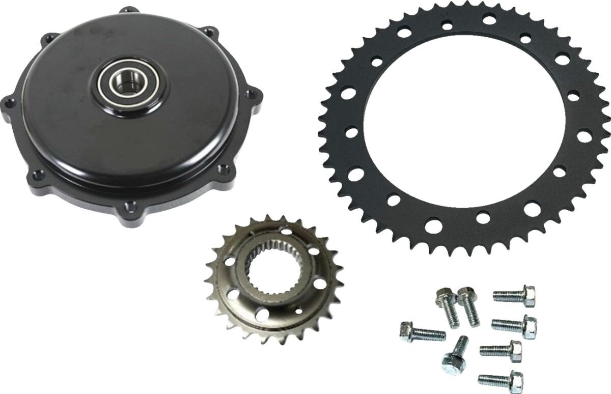 Drag Specialties Conversion Sprocket Kit - Black Sprocket Conv Kt 17-U