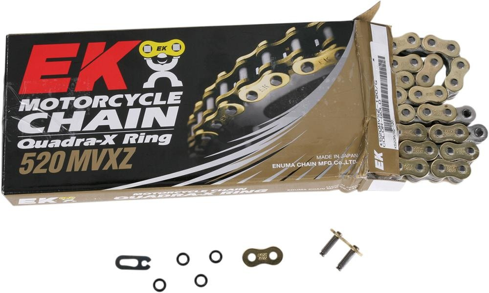 Ek Mvxz2 116 Rivet Link 530 X-Ring Replacement Drive Chain / Gold Chai
