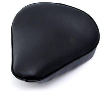 Solo seat De-Luxe, black synthetic leather, L13,8xB12,6''xT1.6''