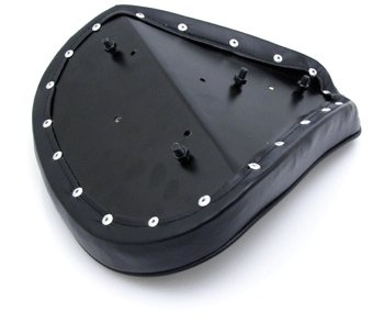 Solo seat De-Luxe, black synthetic leather, L13,8xB12,6''xT1.6''