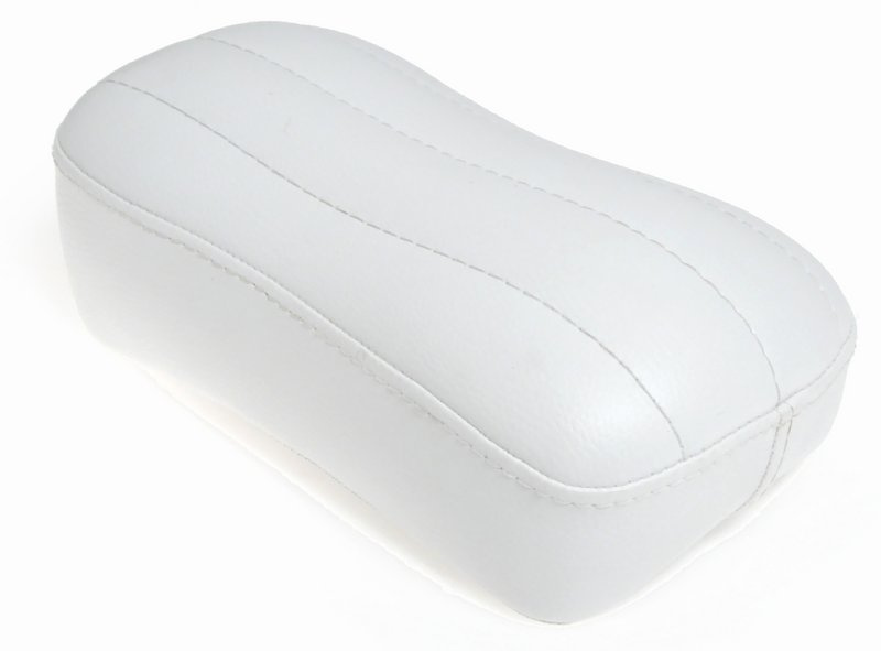 Pillion Pad white naugahyde 