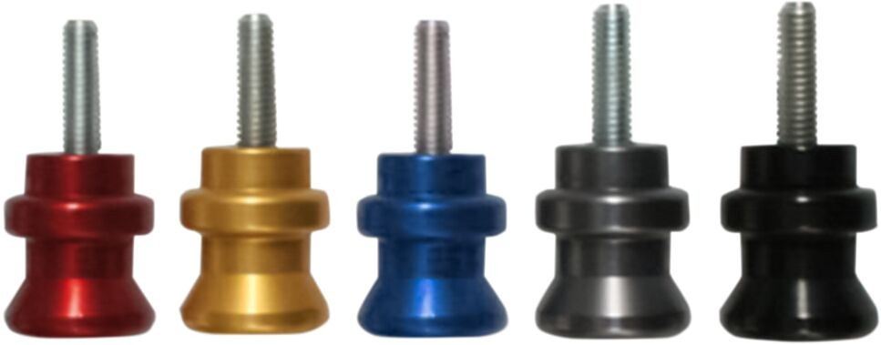 Bike Lift Aluminum Bobbins Yamaha-Aprilia-Triumph Red Lift Adapter Sar