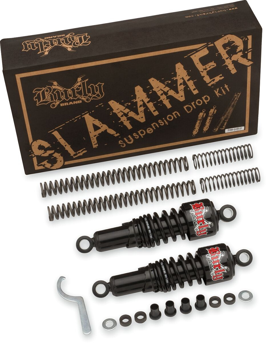 Burly Brand Lowering Kit Slammer Complete Chrome Suspensn Kit Slan 88-