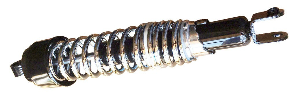 Emgo Shocks Black Body Chrome Spring Shock 365Mm Eye/Clevis