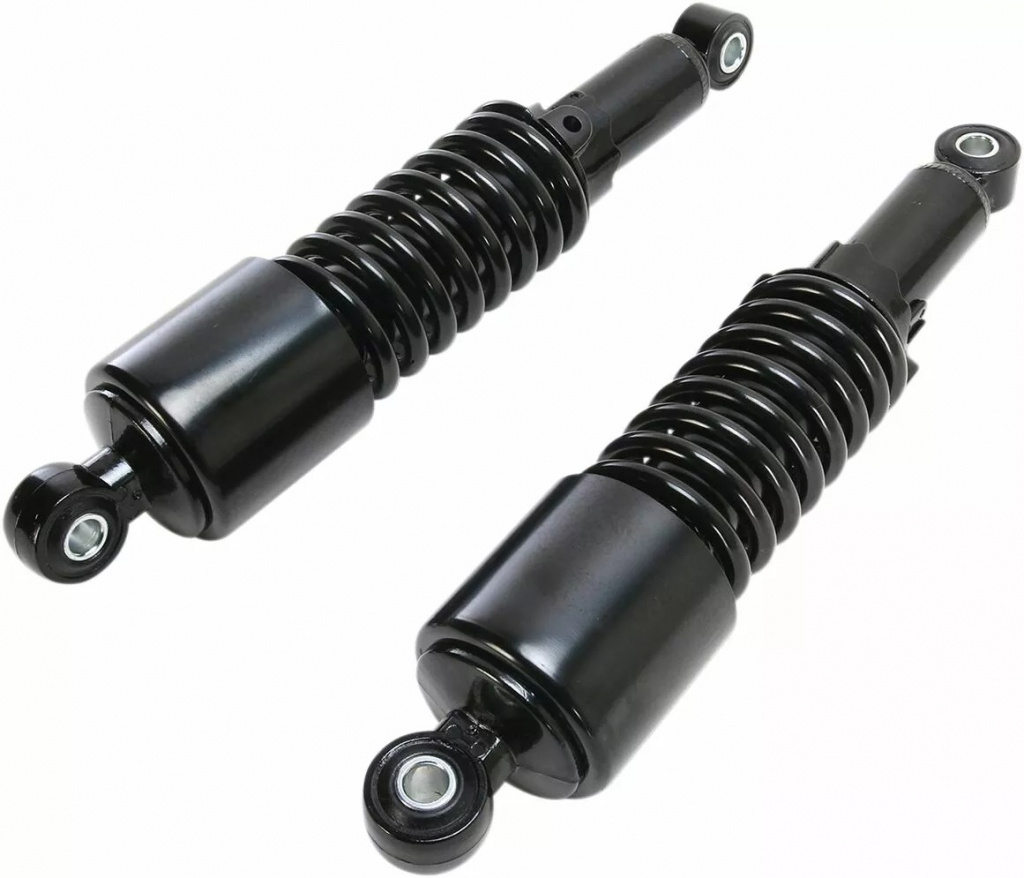 Emgo Shocks Black Body Black Spring Shocks Shorty Black