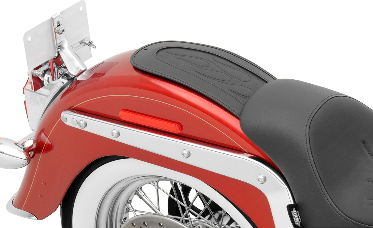 Drag Specialties Seats Fender Protector Fender Skins Rear Flame Stitch
