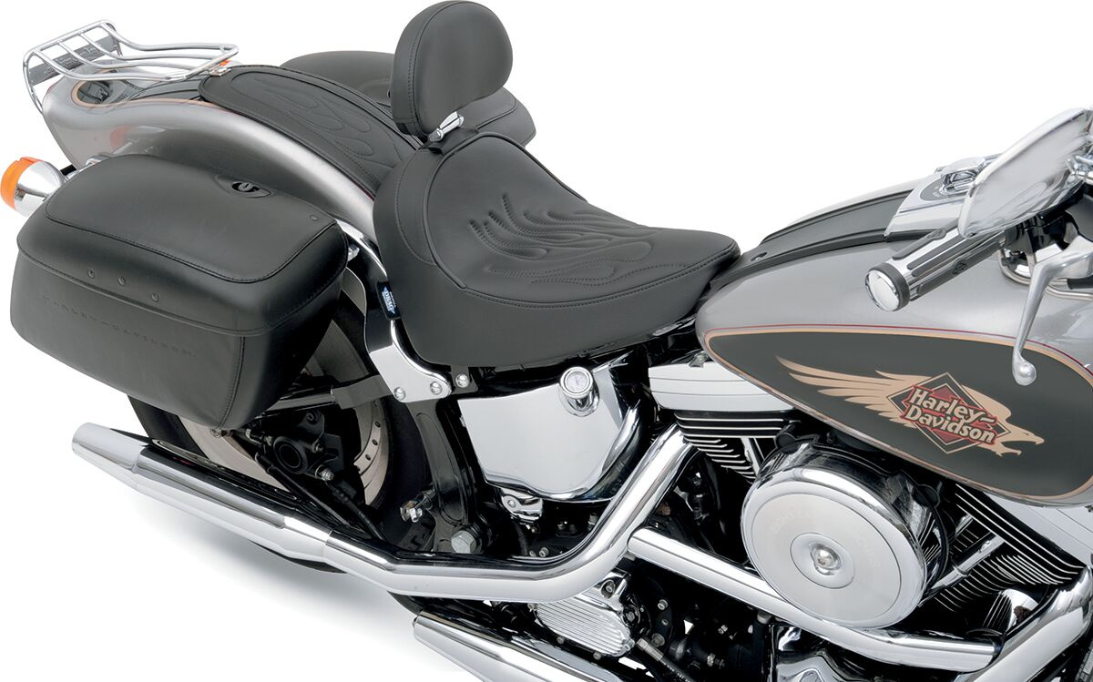 Drag Specialties Seats Fender Protector Fender Skins Rear Flame Stitch