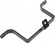 Drag Specialties Saddlebag-To-Fender Support Bracket Black Bracket Bum