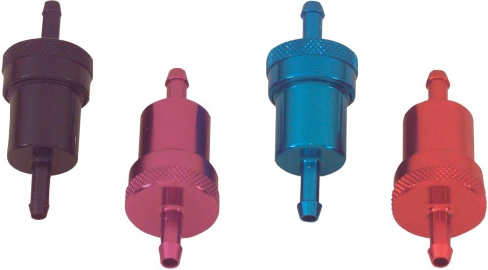 Emgo Fuel Filter Aluminium Black Fuel Filter Black 1/4