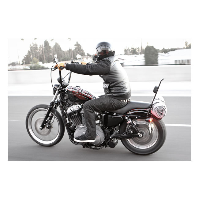 Burly Brand Sissy Bar Short Black Powder-Coated Sisybar Shrt 04-19Xl B