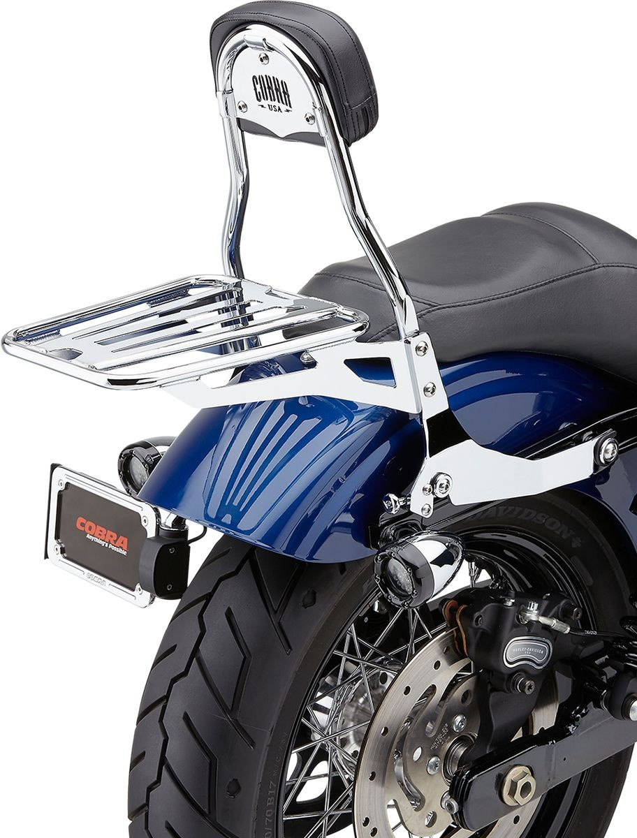 Cobra Backrest Detachable Quick Chrome Backrest Detch Chr Dyna