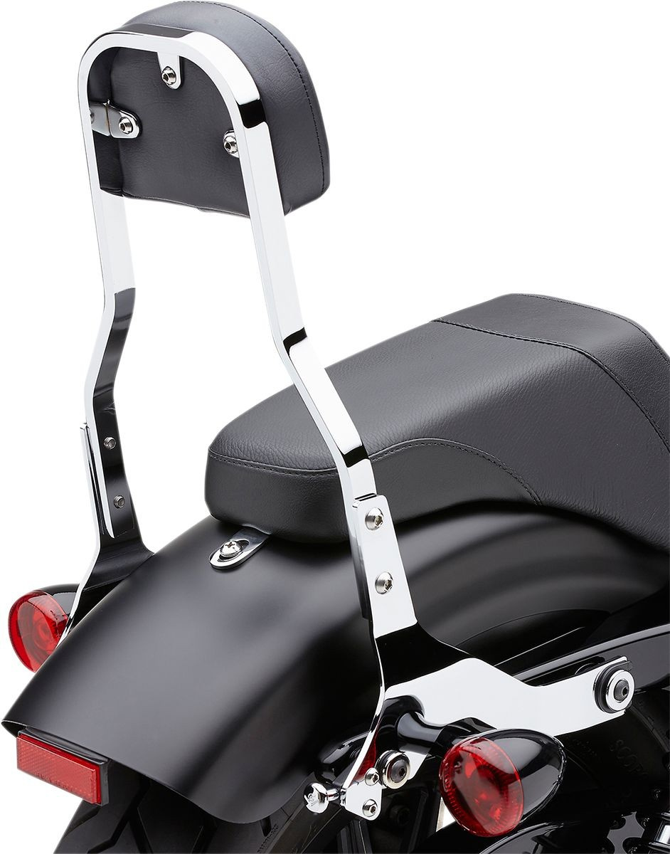 Cobra Backrest Detachable Mini Kit Chrome Backrest Det Shrt Chr Spt