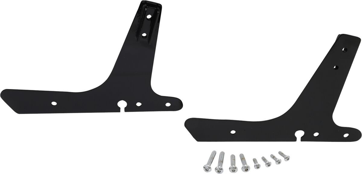 Drag Specialties Round Sissy Bar Side Plate Black Sideplates 04-19 Xl
