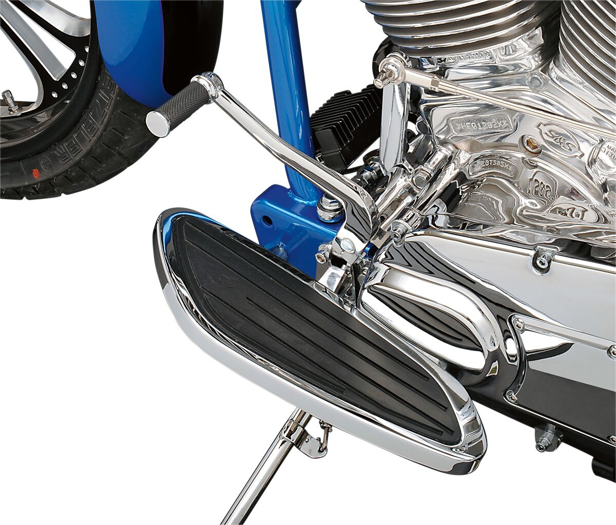 Drag Specialties Shifter Peg Hotop Chrome/ Rubber Shift Peg Hotop Chr/