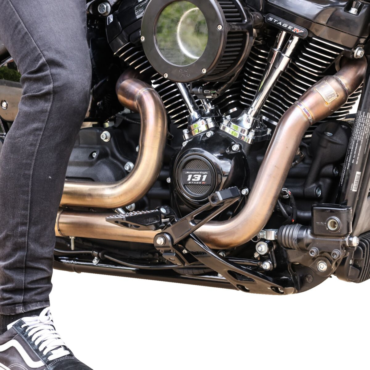 Thrashin Supply Co. Billet Brake Arm - Black - Fl/Fx Arm Brake M8 Soft