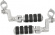 Kuryakyn Large Iso Pegs With Offset & 1-1/4 Magnum Quick Clamps Peg Is
