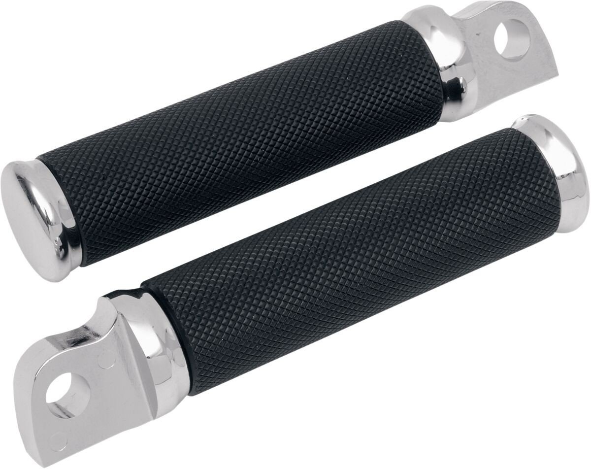 Drag Specialties Footpeg Hotop Chrome/Rubber Male-Mount Pegs Hotop Chr