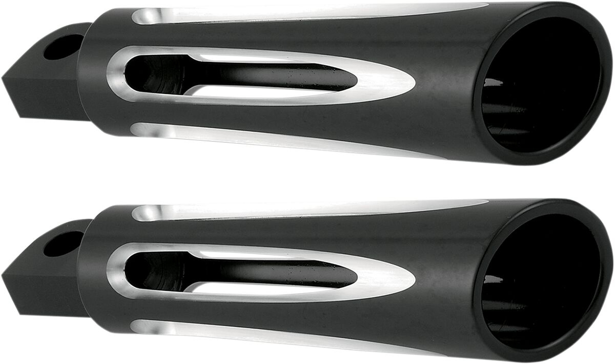 Arlen Ness Footpegs Deep Cut Black Footpeg Deep Cut Blk