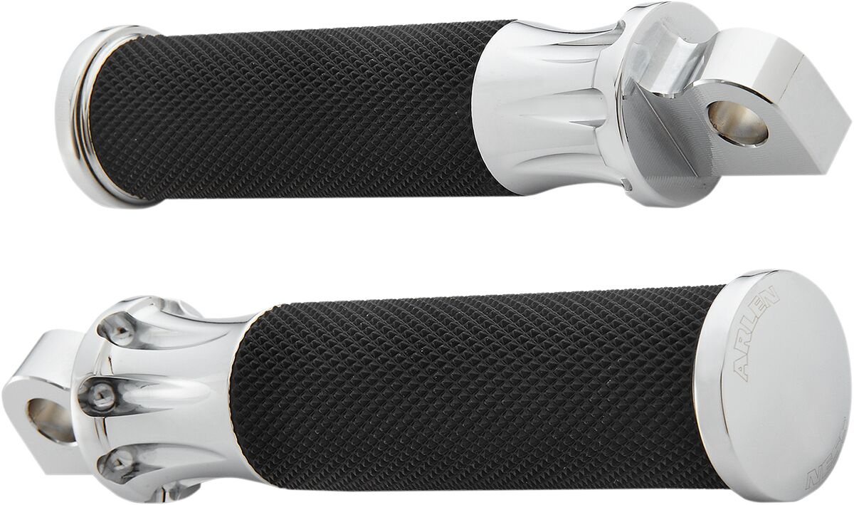 Arlen Ness Footpegs Deep Cut Fusion Chrome Footpeg Deep Cut Chr