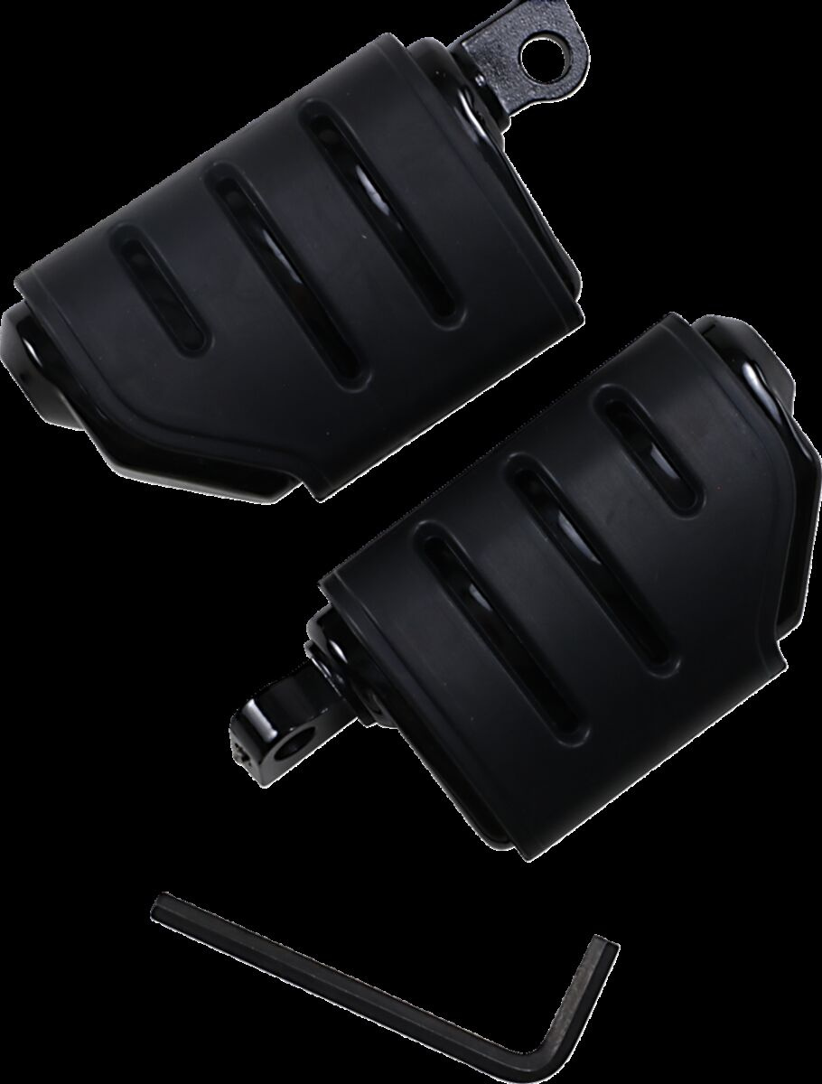 Kuryakyn Trident Dually Pegs Male-Mount Black Peg Trident Dually W/Mal