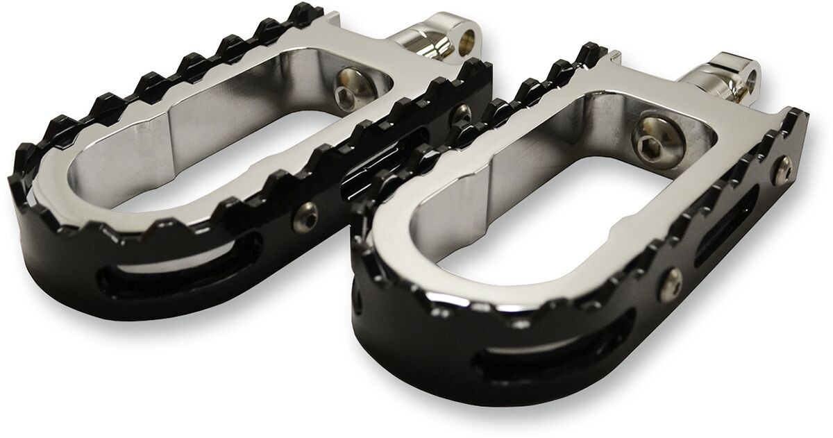 La Choppers Footpegs Bmx Style Chrome/ Black Footpegs Bmx Chr/Blk