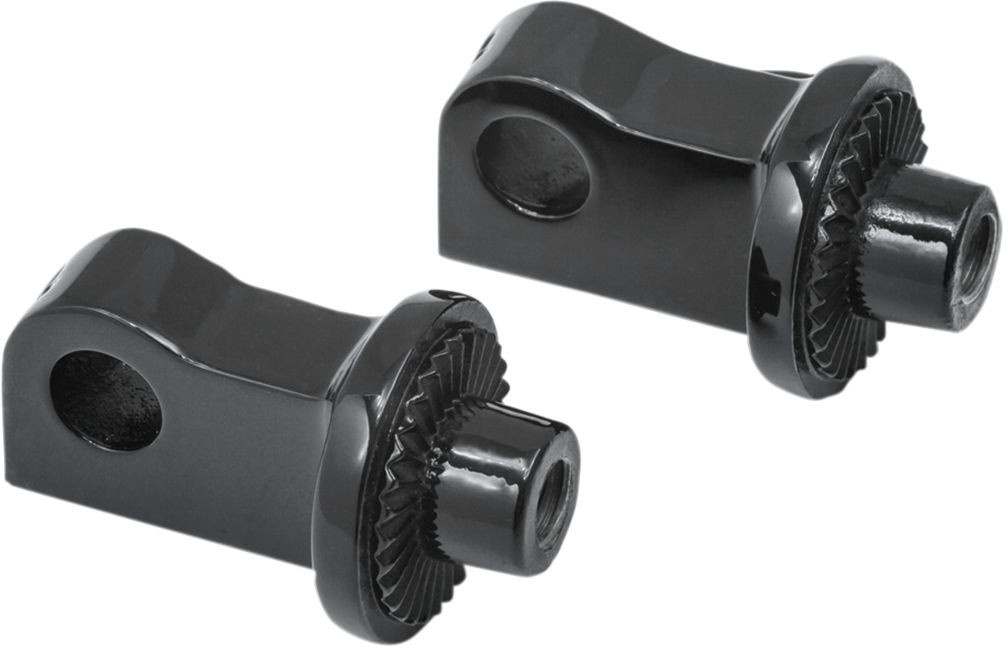 Kuryakyn Peg Adapter Splined Black Adapters Splined Front Peg - X