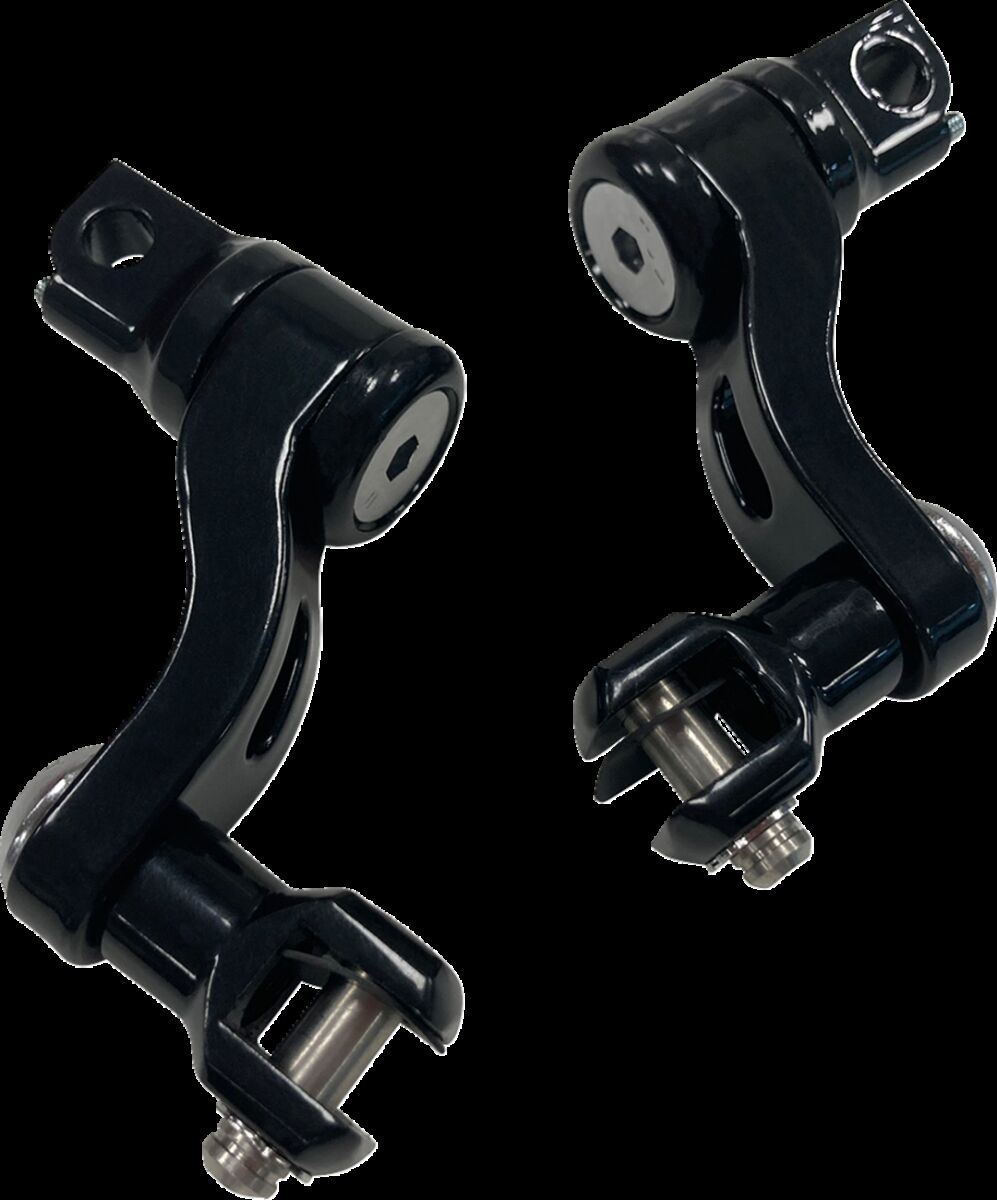 Drag Specialties Passenger Peg Mount - Adjustable - Black Peg Mount Ad