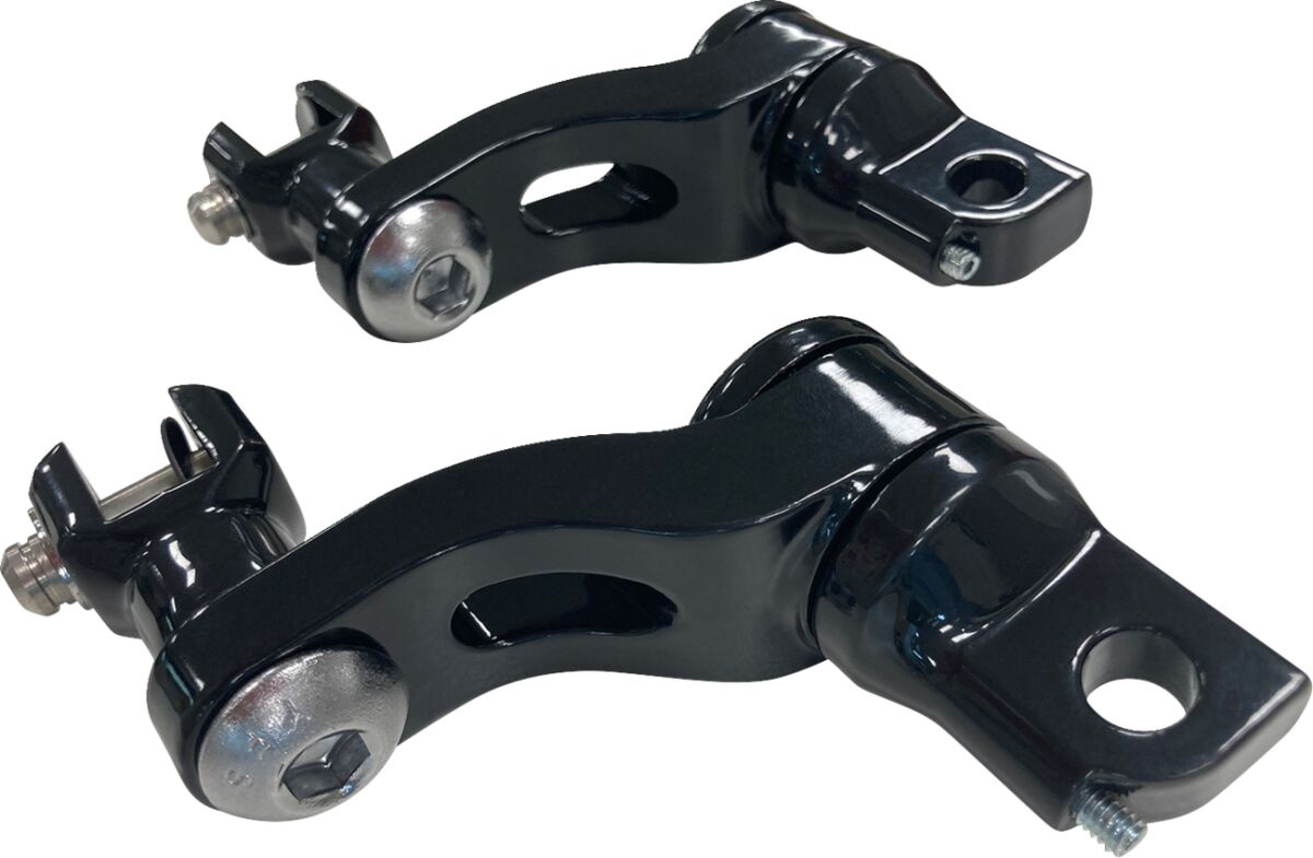 Drag Specialties Passenger Peg Mount - Adjustable - Black Peg Mount Ad