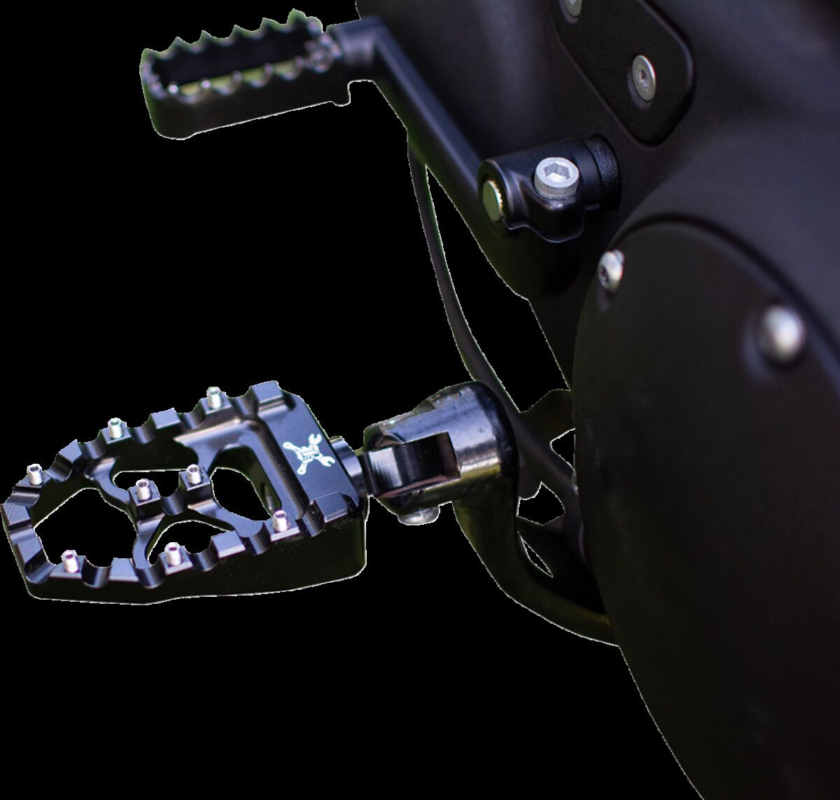 Burly Brand Mx-Evolution Pegs - Blk (Sportster & Dyna) Footpegs Mx Evo