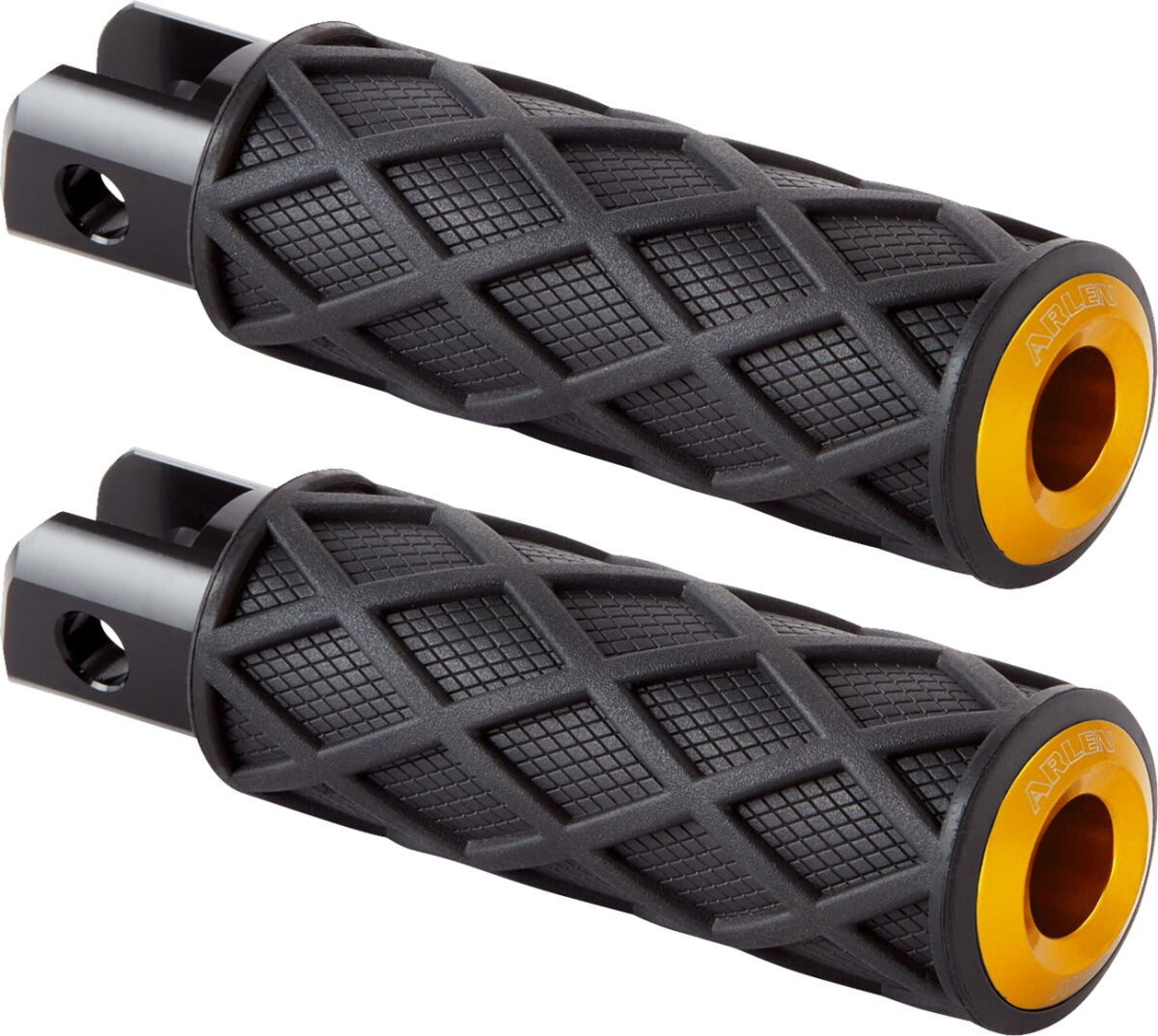 Arlen Ness Footpegs Driver Diamond, Gold Footpegs Driver Diamond Gold