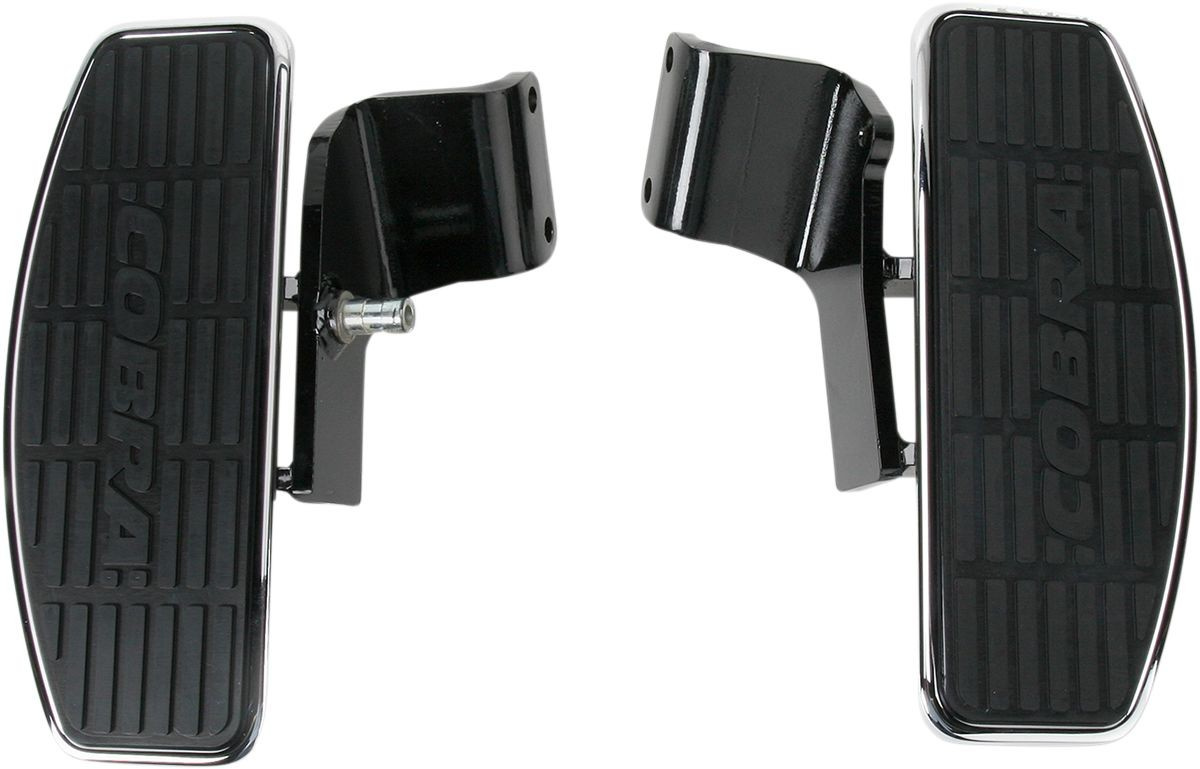 Cobra Floorboard Kit Classic Front Black Floorboards Frnt Vtx13C