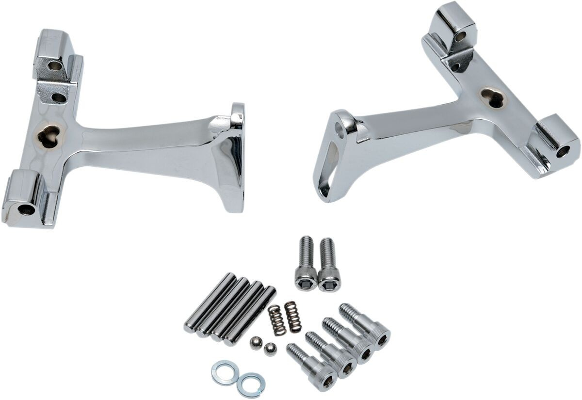 Drag Specialties Passenger Floorboard Mounts Chrome Mount Pass Ft Brd