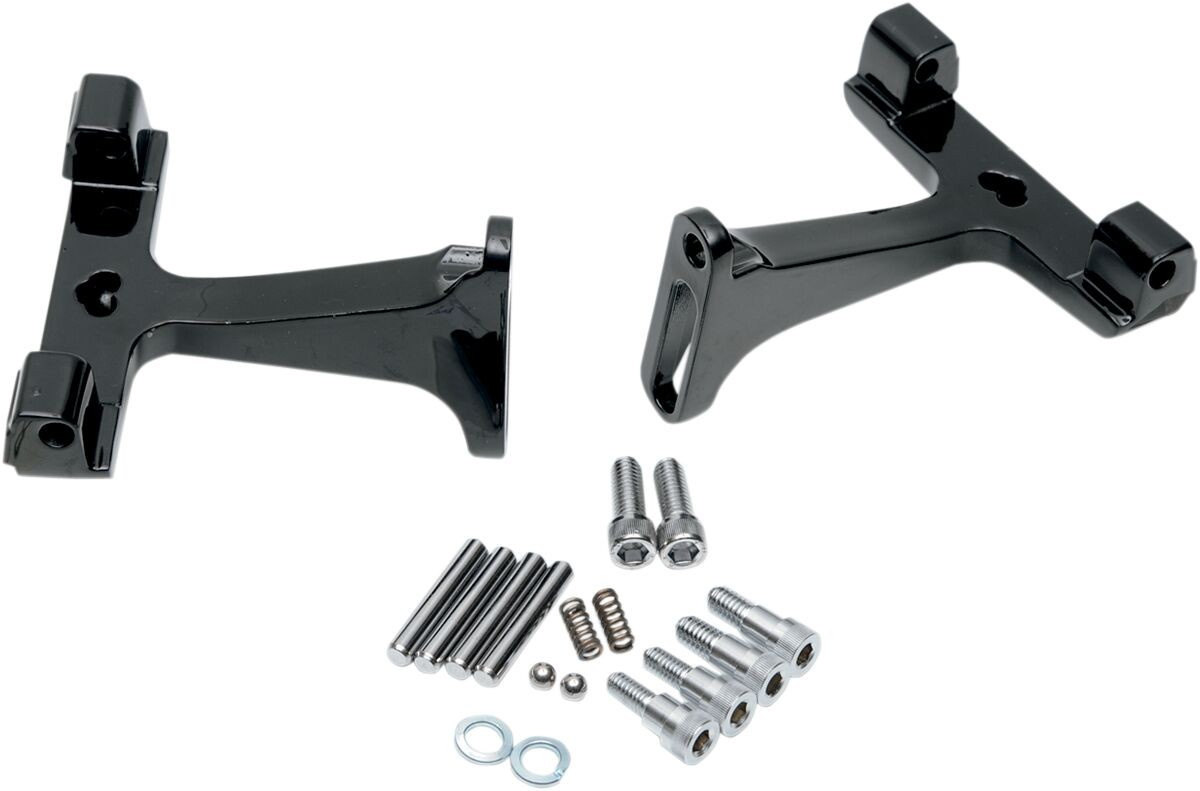Drag Specialties Passenger Floorboard Mounts Black Mount Pass Ft Brd B