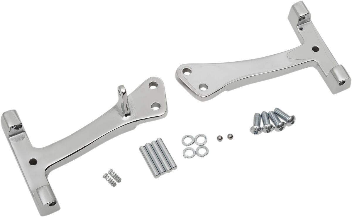 Drag Specialties Mount Kits Passenger Floorboard Chrome Mount Pass Brd