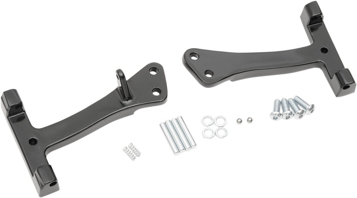 Drag Specialties Mount Kits Passenger Floorboard Black Mount Pass Brd