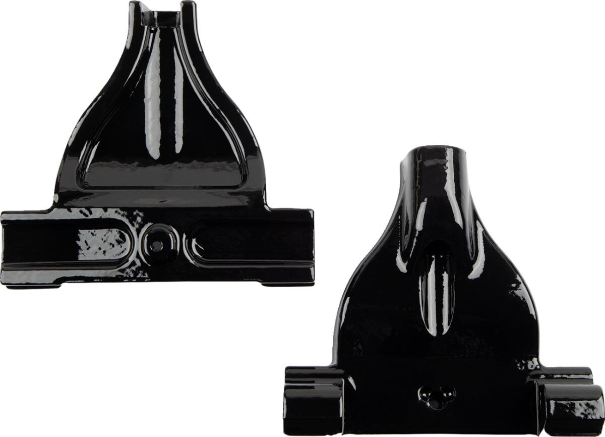 Drag Specialties Passenger Floorboard Mount - Gloss Black Mount Ps Flr