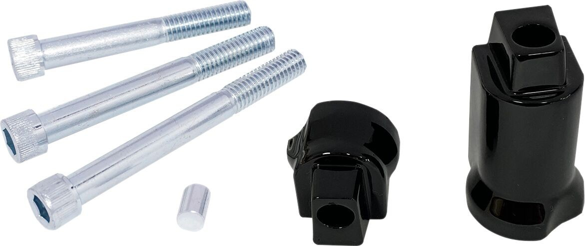 Drag Specialties Passenger Floorboard Mount - Gloss Black Brackets Flf