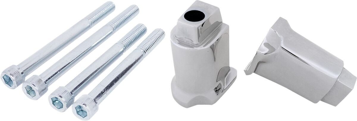 Drag Specialties Passenger Floorboard Mount - Chrome Brackets Flde/Flh