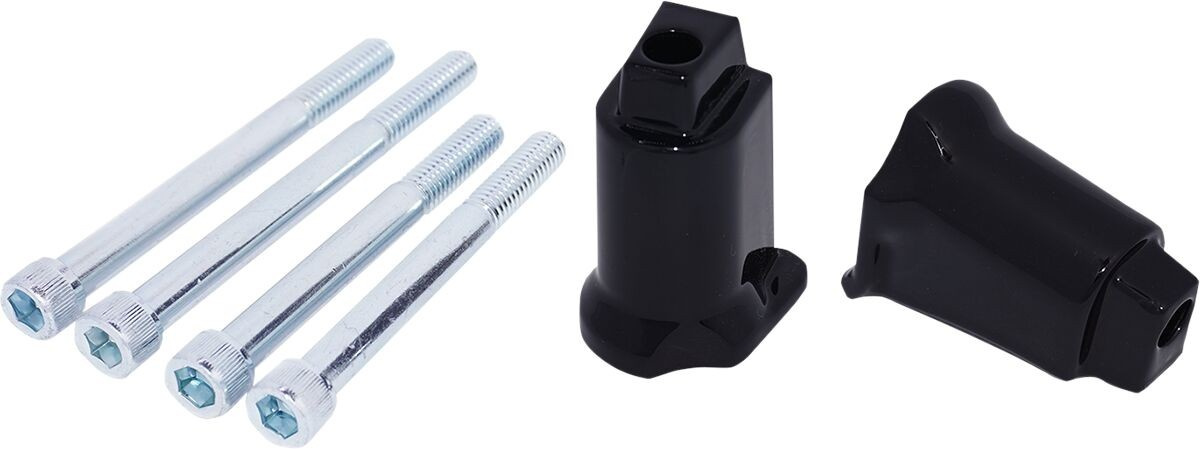 Drag Specialties Passenger Floorboard Mount - Gloss Black Brackets Fld