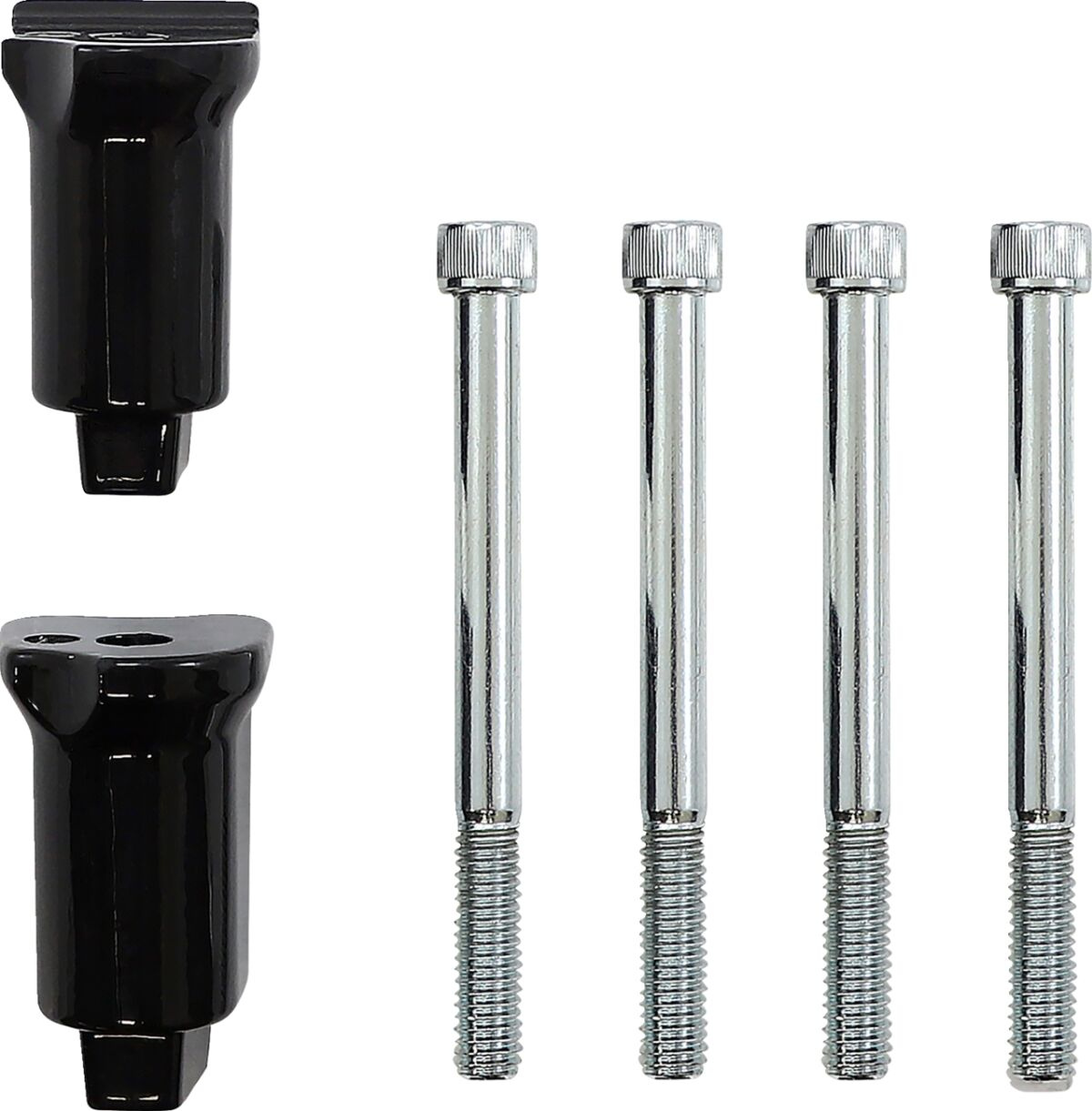 Drag Specialties Passenger Floorboard Mount - Gloss Black Brackets Fld