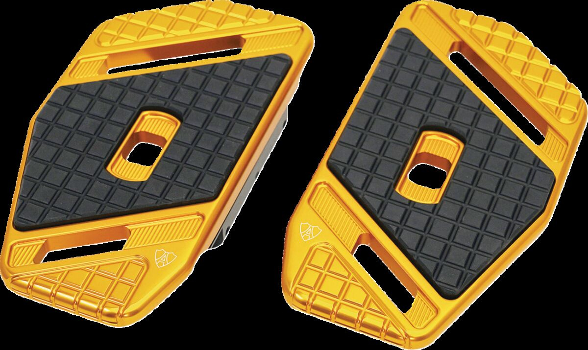 Arlen Ness Speedliner Passenger Floorboards - Gold Floorboard Passenge