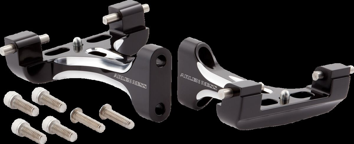 Arlen Ness Floorboard Passenger Forged Black Mount Passenger Floorboar