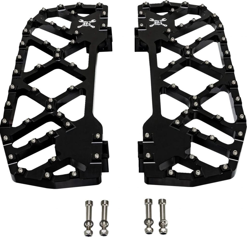 Burly Brand Burly Brand Mx-Evolution Rider Floorboards - Blk Burly Bra