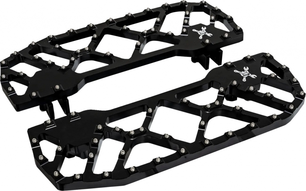 Burly Brand Burly Brand Mx-Evolution Rider Floorboards - Blk Burly Bra