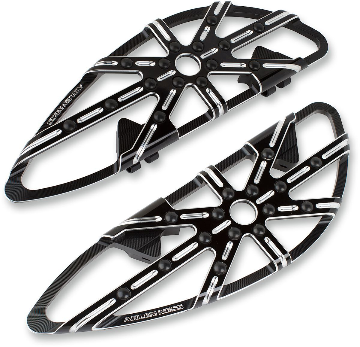 Arlen Ness Floorboards Driver 10-Gauge Black Boards 10 Gauge Drv Blk