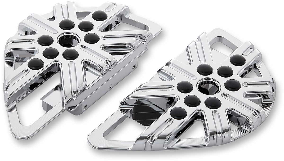 Arlen Ness Floorboards Passenger 10-Gauge Standard Mount Chrome Boards