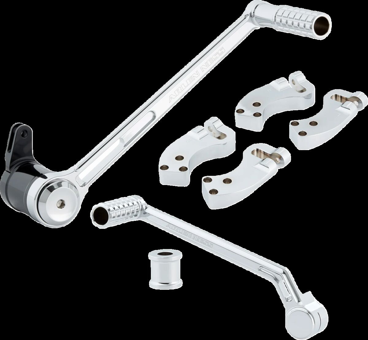 Arlen Ness 4 Inch Extended Foot Control Kit - Chrome 4 Inch Extended F