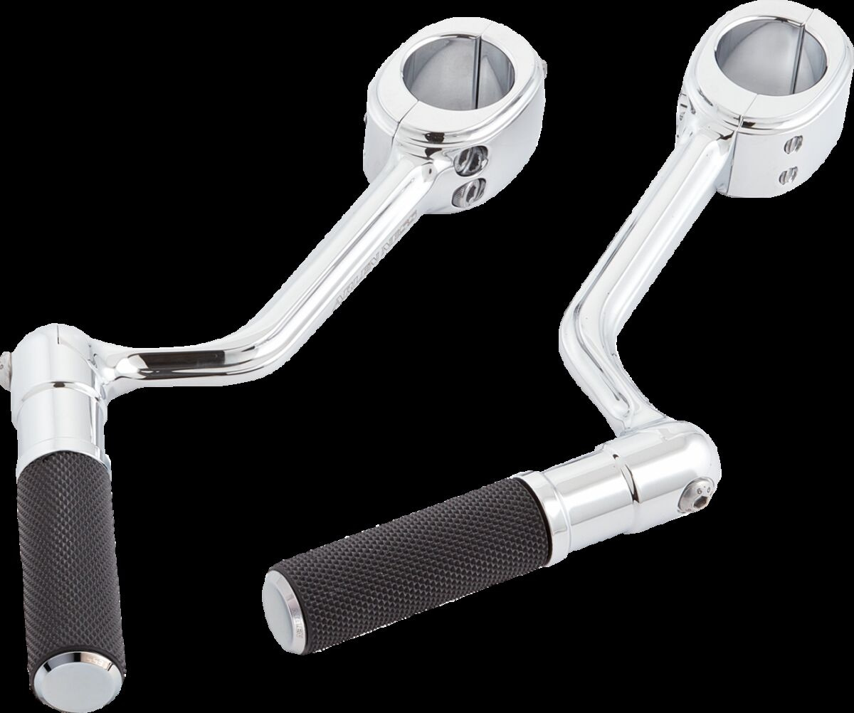Arlen Ness Forged Highway Peg Mounts W/ Pegs - Chrome Highway Peg Moun