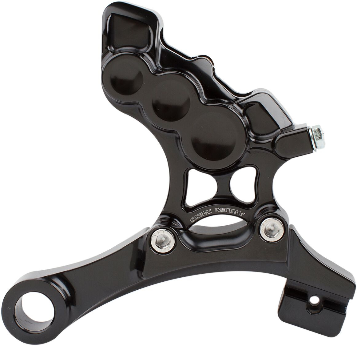 Arlen Ness Brake Caliper 4-Piston Rear Black Caliper - 4 Pistons - Fxd