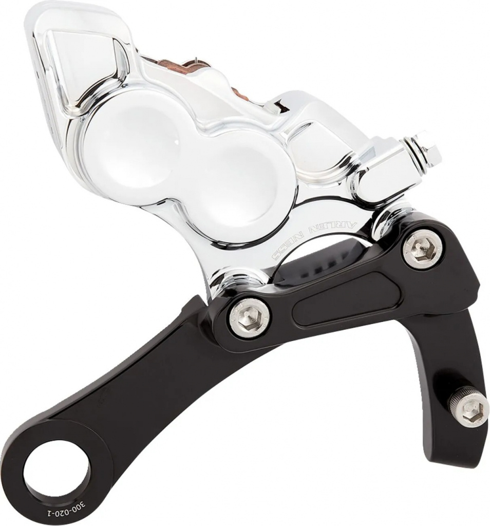 Arlen Ness Caliper Rear 4 Pist0N Chrome M8 Softail Caliper - 4 Pistons